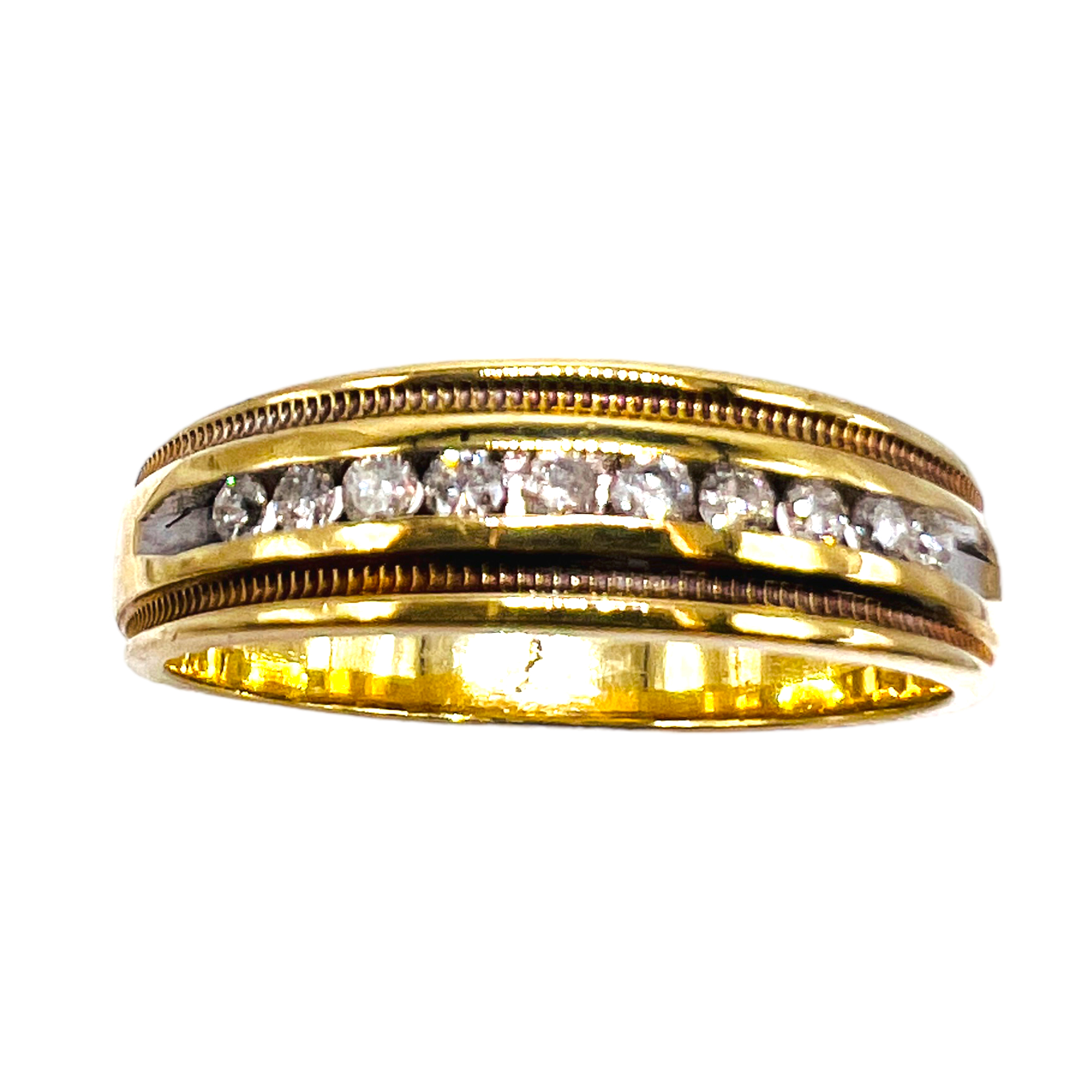 Men's 10k Gold Diamond Ring