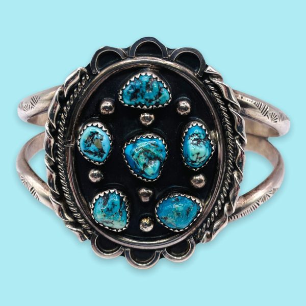 Sterling Silver South West Turquoise Rodeo Ring