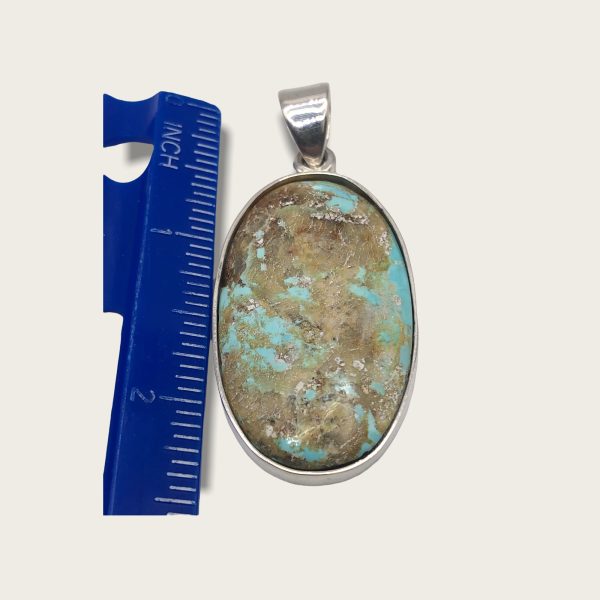 Sterling Silver Persian Turquoise Large Untreated Oval - Image 4