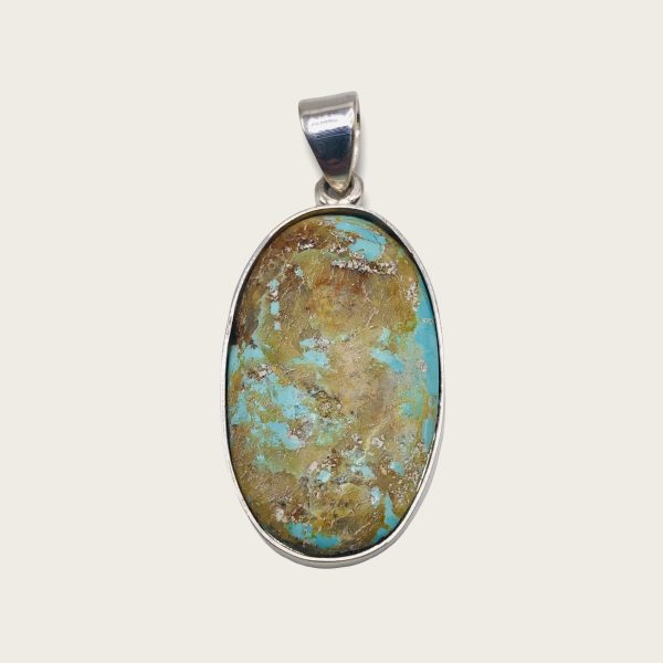 Sterling Silver Persian Turquoise Large Untreated Oval - Image 5