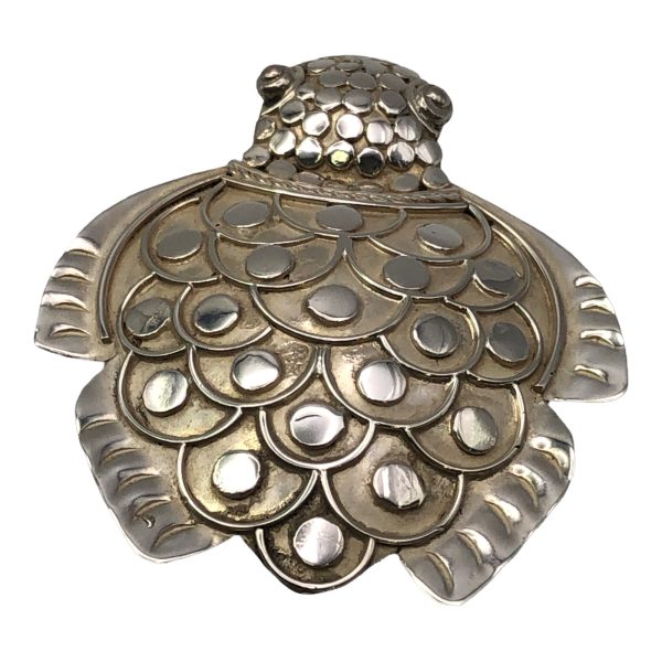 Sterling Silver Turtle Brooch / Pin - Image 5