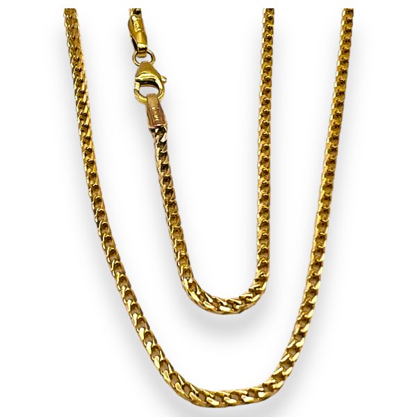 10k Yellow Gold Fox Chain Necklace - Image 7