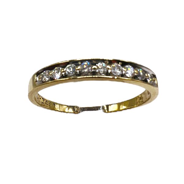 Men's Diamond Channel-Set Band Size 10.25 | 10k Yellow Gold - Image 2