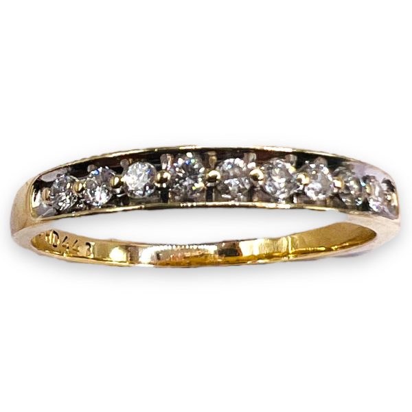 Men's Diamond Channel-Set Band Size 10.25 | 10k Yellow Gold