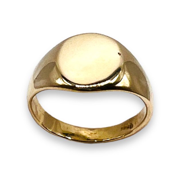 10k Real Solid Gold Baby Signet Ring Size 1