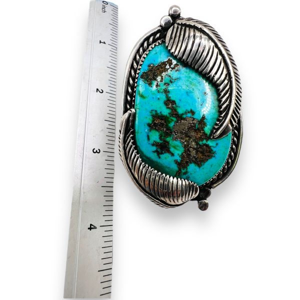 Men's Large American Turquoise Ring Size 12 | 925 Silver - Image 7