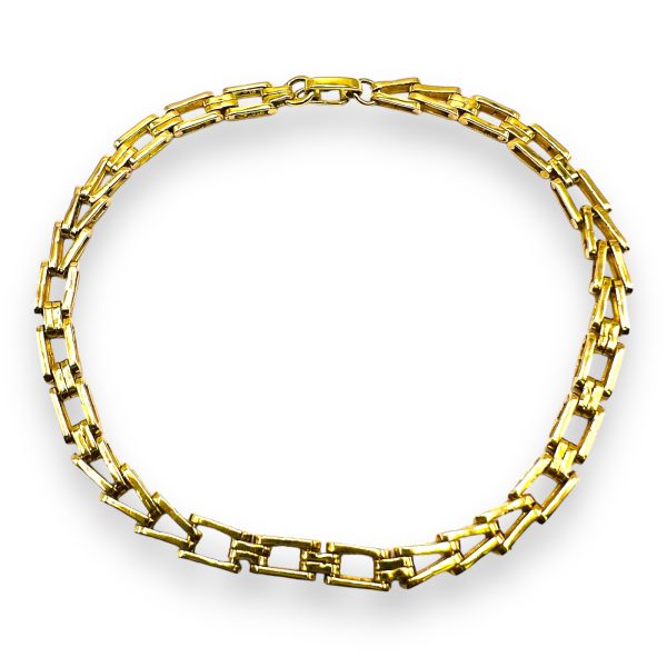 18k Solid Gold Heavy Weight Chain Link Bracelet | Pre-owned - Image 6