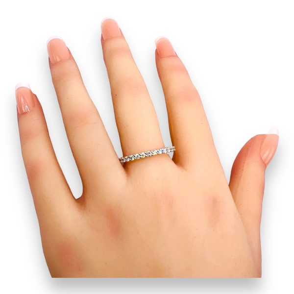 Woman's Full Eternity Diamond Ring Size 9.25 | 14k Gold - Image 3