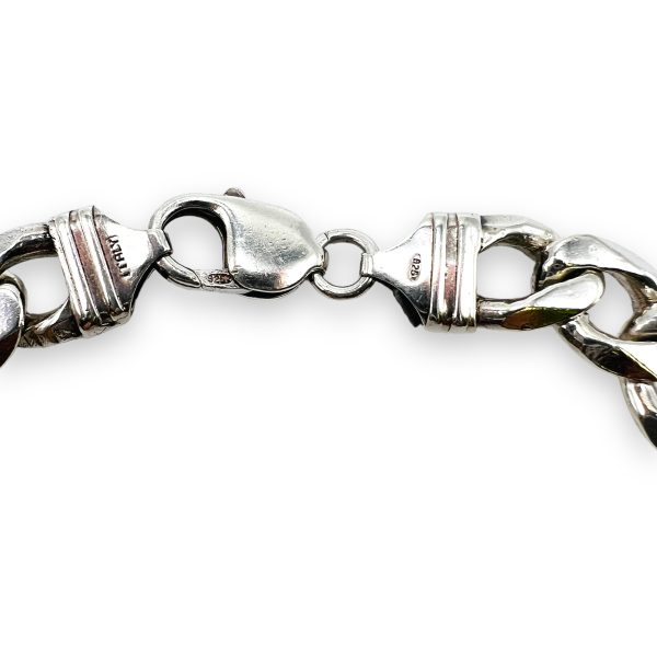 Thick Figaro Chain Bracelet 925 Sterling Silver | Unisex - Image 4