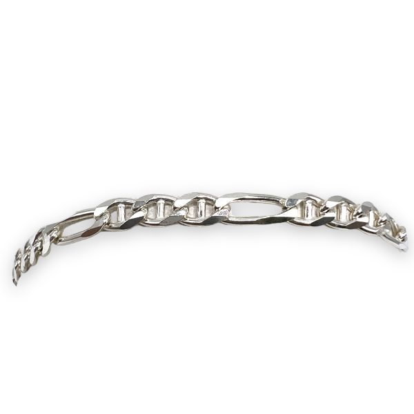 Men's 925 Sterling Silver Figaro Bracelet - Image 7