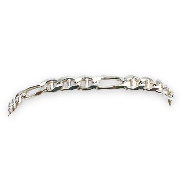 Men's 925 Sterling Silver Figaro Bracelet - Image 5