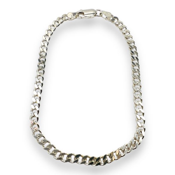 Curb Link Chain Bracelet | Polished 925 Sterling Silver