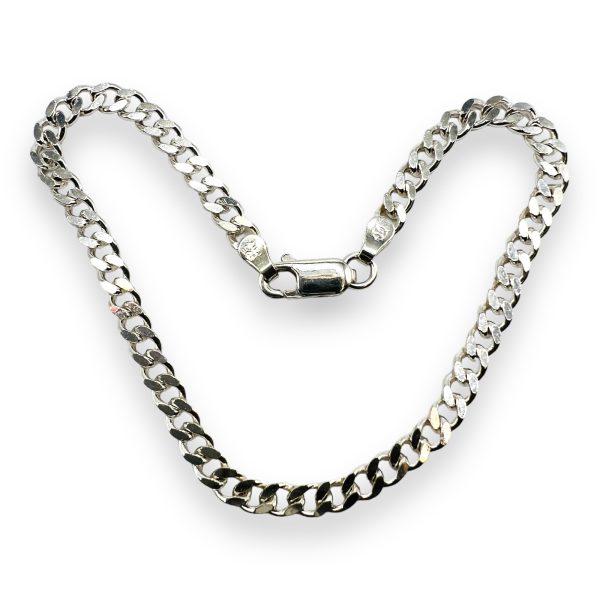 Curb Link Chain Bracelet | Polished 925 Sterling Silver - Image 3