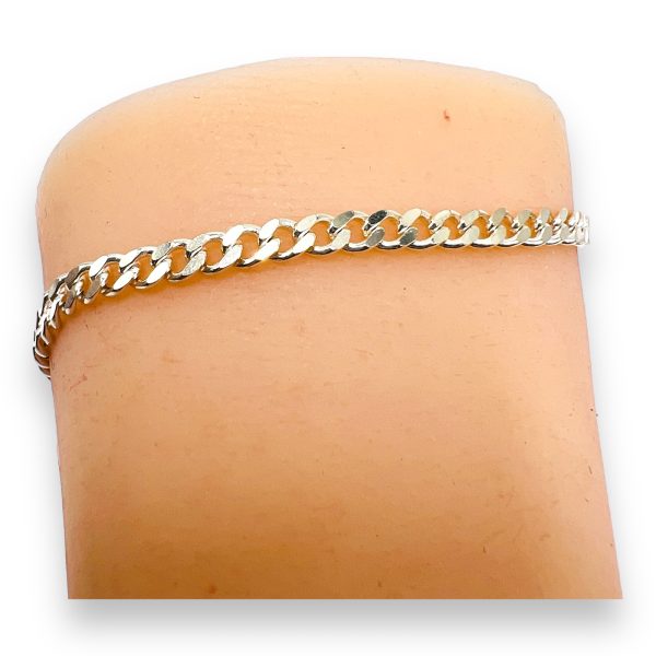 Curb Link Chain Bracelet | Polished 925 Sterling Silver - Image 6