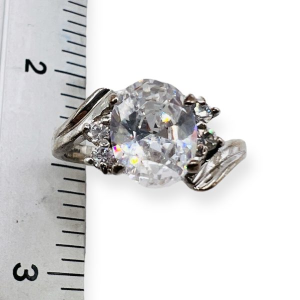 Simulated Diamond Cubic Zirconia Engagement Ring 6 - Image 2