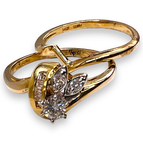 Interlocking Diamond Engagement Ring Size 6.5 | 14k Gold - Image 5