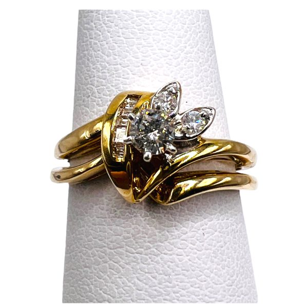 Interlocking Diamond Engagement Ring Size 6.5 | 14k Gold - Image 12