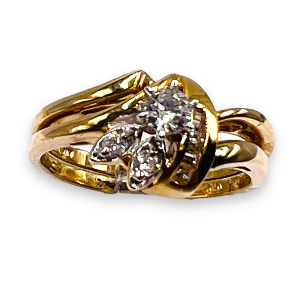 Interlocking Diamond Engagement Ring Size 6.5 | 14k Gold - Image 13