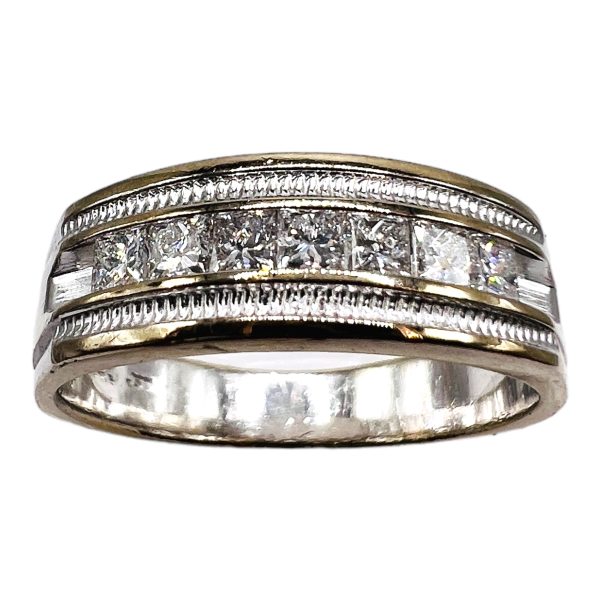 Men's 14k White Gold Diamond Ring, size 8.25 | Pre-owned - Image 9