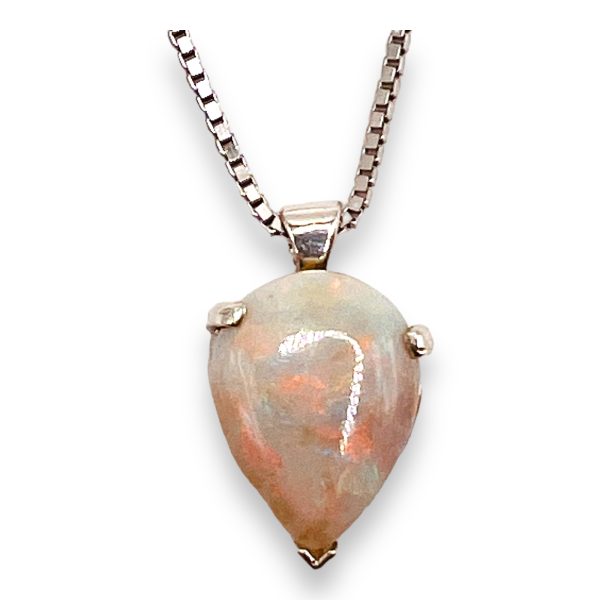 Australian Opal Pendant Necklace 925 Sterling Silver - Image 3