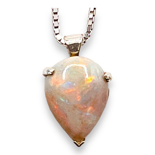 Australian Opal Pendant Necklace 925 Sterling Silver - Image 9