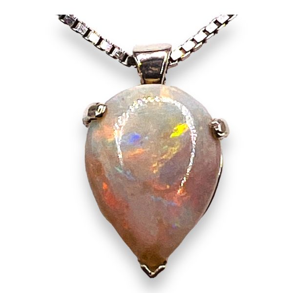 Australian Opal Pendant Necklace 925 Sterling Silver - Image 13