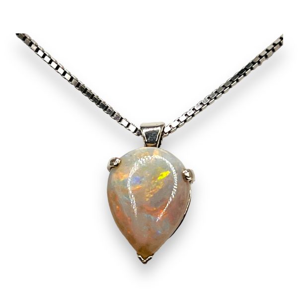 Australian Opal Pendant Necklace 925 Sterling Silver - Image 10