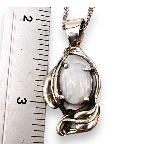 Genuine Australian Opal Nugget Pendant Necklace - Image 5