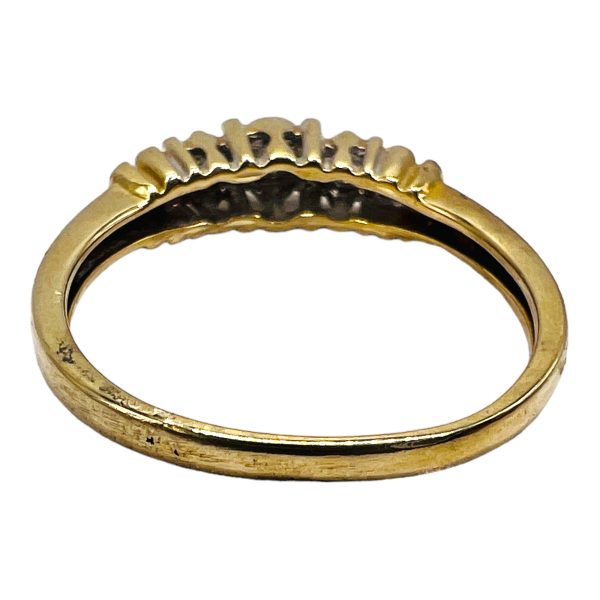 14k Yellow Gold Dainty Diamond Ring | Pre-owned size 7.25 - Image 3