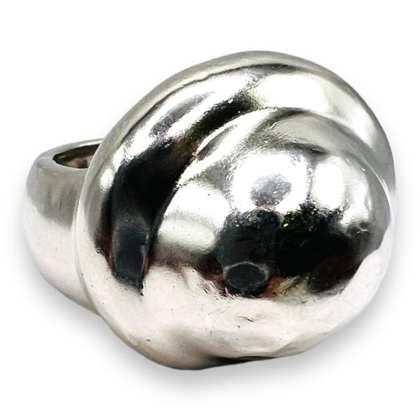 925 Sterling Silver Dome Ring, Size 7.5 | Made in Israel - Image 3