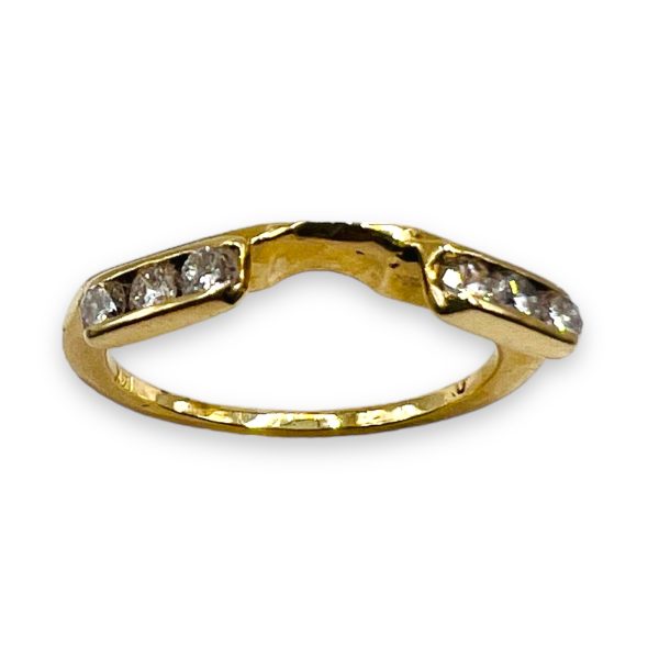 Diamond Enhancer Ring 14k Yellow Gold, Size 4