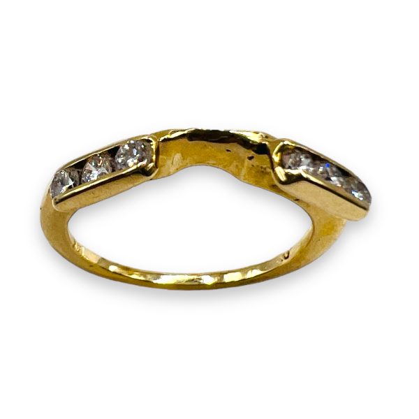 Diamond Enhancer Ring 14k Yellow Gold, Size 4 - Image 3