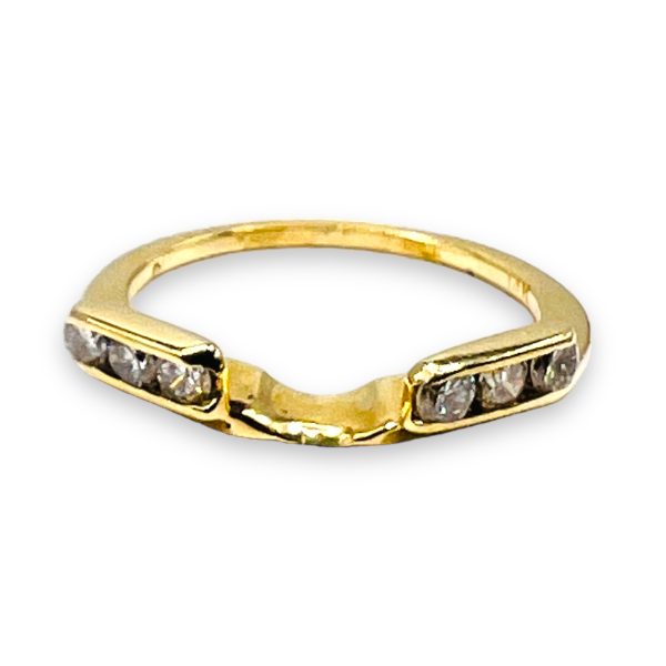 Diamond Enhancer Ring 14k Yellow Gold, Size 4 - Image 4