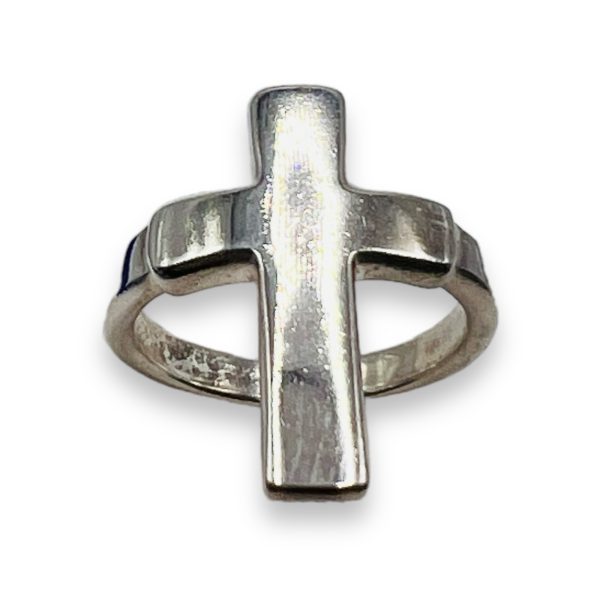 925 Solid Sterling Silver Religious Cross Ring Size | 5.75