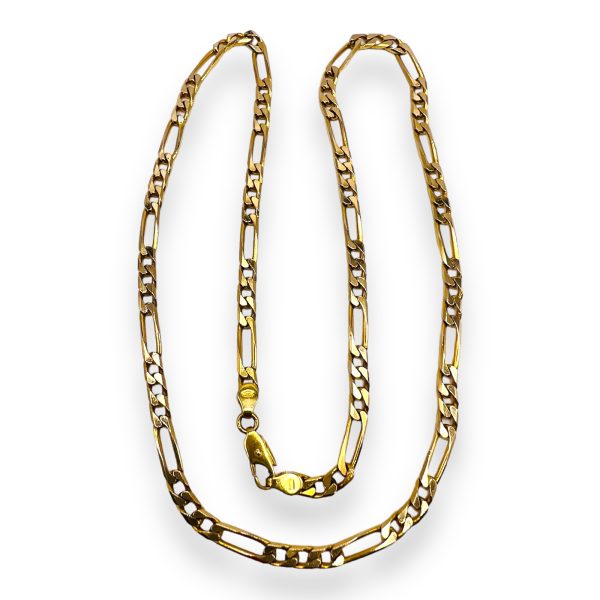 14k Real Solid Yellow Gold Figaro Chain | Unisex - Image 3