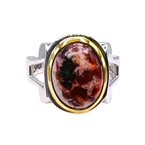 Large Mexican Fire Opal Ring | Sterling Silver, sz 10.25 - Image 7