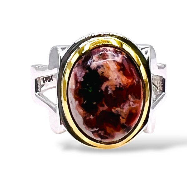 Large Mexican Fire Opal Ring | Sterling Silver, sz 10.25 - Image 8