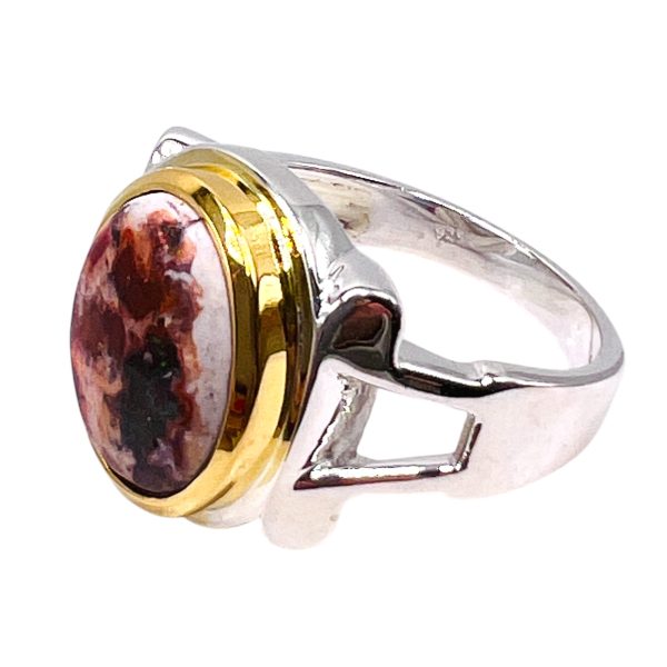 Large Mexican Fire Opal Ring | Sterling Silver, sz 10.25 - Image 10