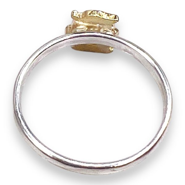 Initial Ring "O" 10k Gold Letter, Size 4 | 1.5mm Band - Image 7