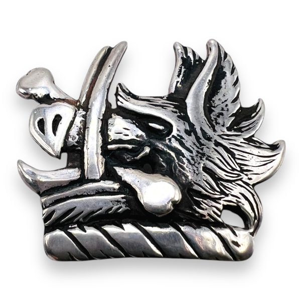 Sterling Silver Mythical Fantasy Winged Animal Pendant